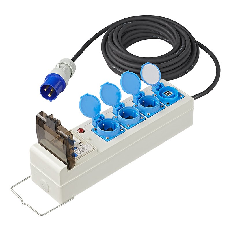 zelt steckdose CEE 10M mit FI USB 3x Schuko U.S. Divers Trilogy Adult subseries:Savage_Gear Paket:Windsensor