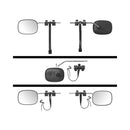Wohnwagen Spiegel konvex 410 x 140 mm – Universeller Rückblickspiegel mit Gummibefestigung