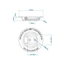 8er Set SPP UP-03 Zurrmulde rund –  , 250 daN (250 kg) Zugkraft