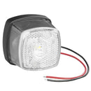 Positionsleuchte LED weiß 9- 30 V 61x61 mm inkl Befestigungsmaterial