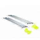 Aufstellstangen + Shine Sonnensegel 340x190 - Set Zeltstangen - Leinen & Heringe