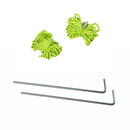 Aufstellstangen + Shine Sonnensegel 240x190 - Set Zeltstangen - Leinen & Heringe