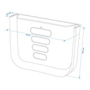 Faltbarer Mülleimer 6 Liter Abfalleimer für Camping-Küche, Wohnwagen, Wohnmobil