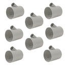 8x Abzweig-T AT T-Stück Anschluss für 22 mm Abzweigrohr und 65 / 72 mm Warmluftrohr