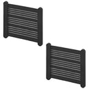 2x Ablagenetz Staunetz S elastisch 24x26,5cm + Kunststoffhalterung + Schrauben