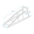 2x Auffahrrampe 1000Kg Stahl Auffahrkeil PKW Wohnmobil Rampe, Spurbreite bis 17cm