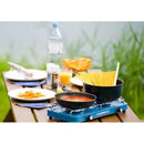 Campingaz Base Camp 2-flammiger Gaskocher inkl. Gasschlauch Campingkocher 50mbar