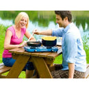 Campingaz Base Camp 2-flammiger Gaskocher inkl. Gasschlauch Campingkocher 50mbar