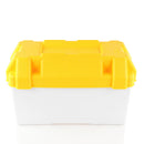 Batteriekasten Batteriebox 450x288x238mm, Kunststoff inkl Halteband & Trennwand