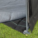 Bodenplane Zelt Vorzelt Camping Unterlage Gewebeplane Eco Anthrazit 2,50x4,00M