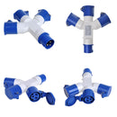 CEE Mehrfachadapter 3er Verteiler IP44 16A Frankreich