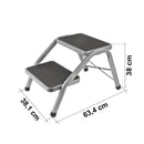 Doppeltrittstufe | inkl Fussmatte | gummiert | 4kg | bis 150 kg |