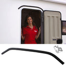 Mini Regenrinne Drip Stop Fiamma, Polyvinylchlorid, 75 cm, deep black, schwarz