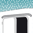 Mini Regenrinne Drip Stop Fiamma, Polyvinylchlorid, 75 cm, deep black, schwarz