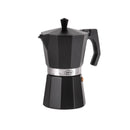 Camping Kaffeebereiter Espressokocher 6 Tassen 350ml Alu schwarz für Gasflamme