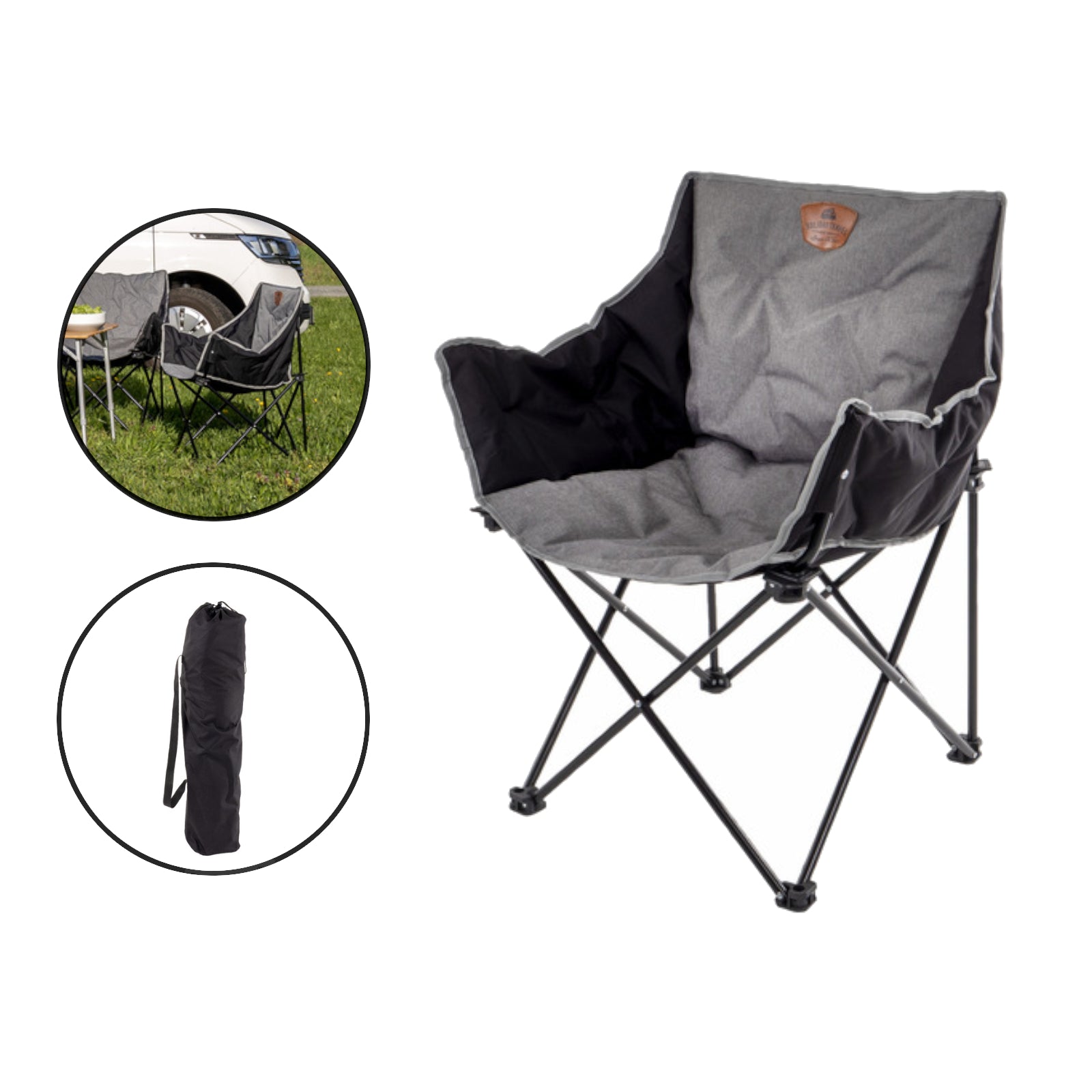 Camping Faltstuhl für unterwegs - Kompakt