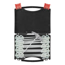 20 Stk. Felsbodenheringe im Koffer Metall Zelt Heringe - fluoreszierende Haken