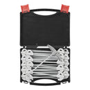 20 Stk. Felsbodenheringe im Koffer 20cm Metall Heringe - mit Kunststoffhaken