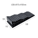 Froli Auffahrkeile Stufenkeile für Wohnwagen & Wohnmobil 8t + Waage