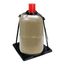 Gasflaschenhalter Froli schwarz passend für 5 oder 11 kg Flaschen Stahl - Alu