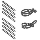 8x Gummi Spannring - Gummistroppe fünfstufig 287 mm - Stroppe für Anhängerplanen