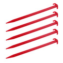 Zeltheringe 5er Set, rot, 30 cm, Kunststoff