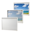 Ausstellfenster Acrylglas 50x30 cm Seitenfenster Insektenschutz Rollo Dichtmasse