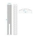 2x Kabelbrücke 1m Kabelkanal Überfahrschutz Kabelrampe für Wohnwagen, Wohnmobil