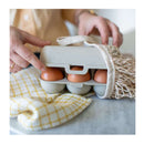 Koziol EGGS TO GO Eierbox für 6 Eier - 100% organic, Stapelbar, Beige, Camping