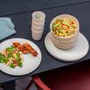 4x Koziol flache Teller 26cm Outdoor Campinggeschirr 100% organic, Wüstensand