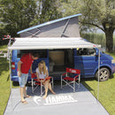 Fiamma F45 S Markise Gehäuse Titanium 260cm, Tuch royal grey + Sikaflex 522