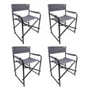 4x Via Mondo Campingstuhl "Ferio" Regisseurstuhl klappbar kompaktes Packmaß