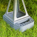 4er Set Alu Stützbock 28-43cm, 4x900kg Traglast inkl. Stützplatten für Wohnwagen