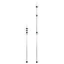 deiwo 4x Alu Zeltstange stufenlos Teleskop 98,5-230cm Aufstellstange Tarpstange