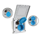 Multi Aussensteckdose | versch. Farben |  240V | 12V | Antenne | Satellit | IP44