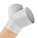 Y Stück für Warmluftrohre Truma Grau für 65 mm TS Y-Stück