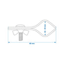 5x Zeltrohrschelle 22-25 mm für Zeltstangen Markisengestänge Camping Rohrklemme