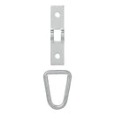 4x Zurrmulde 2-teilig 72 x 16 mm Bruchlast 450 kg verzinkt 47 x 34 mm Ringöse