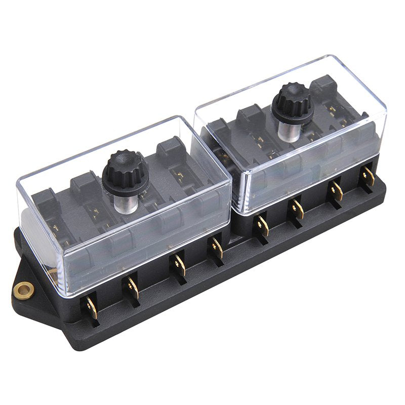 Verteilerdose 8-fach – Anschlussbox für Flachsicherungen Anhänger, Boot, Wohnmobil