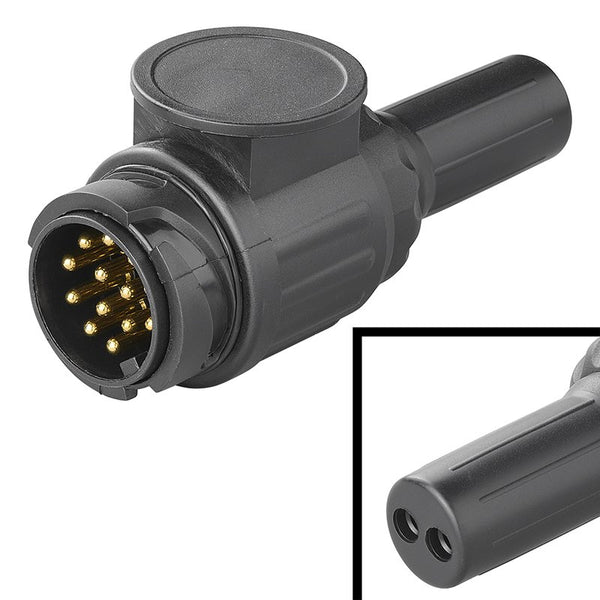 Stecker 13-polig PVC Typ Jaeger mit 2-Loch-Tülle – Hochwertige Qualität für den Alltag