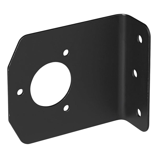 Steckdosenhalter Metall gewinkelt 9,4 x 10,8 cm – für 7- & 13-polige Anhängersteckdosen
