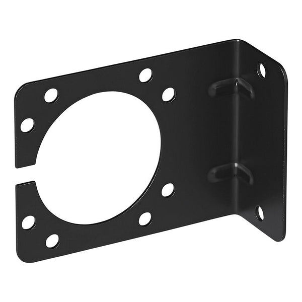 Steckdosenhalter Metall gewinkelt 9,25 x 7 cm – für 7- & 13-polige Anhängersteckdosen