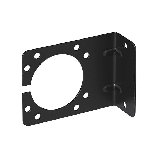 Steckdosenhalter Metall gewinkelt 9,25 x 7 cm – für 7- & 13-polige Anhängersteckdosen