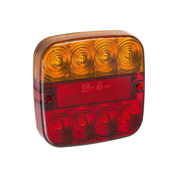 Rückleuchte 12V 5 Funktionen 107x107mm 8LED – Hochwertige LED Beleuchtung