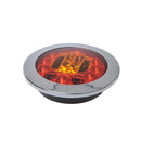 Rückleuchte 3 Funktionen 122mm 24LED chrom Schlussleuchte