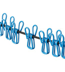 Camping Wäscheleine | 12 Klammern | Haken  | Wäschetrockner | Expander Leine |