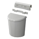 Abfalleimer grau, inkl. Halterung, 6L oder 10L - versch. Größen - kompaktes Maß