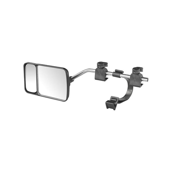 Wohnwagen Spiegel mit Flachglas & Toter-Winkel-Spiegel – 440 x 110 mm | Universal & E-Typ geprüft