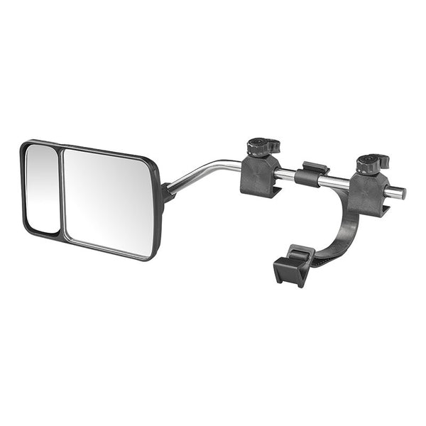 Wohnwagen Spiegel mit Flachglas & Toter-Winkel-Spiegel – 440 x 110 mm | Universal & E-Typ geprüft