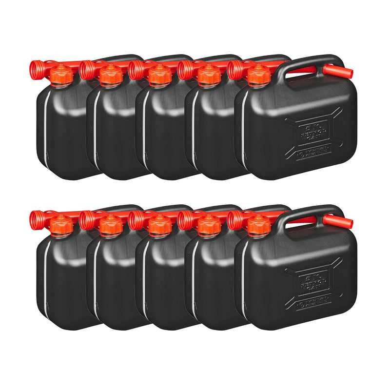 10x Kraftstoffkanister 5L sw Kunststoff Reserve Diesel Benzinkanister